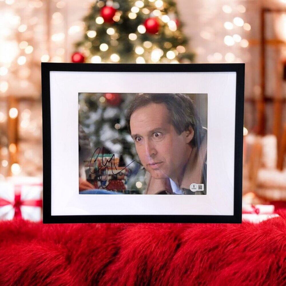 Chevy Chase Signed Autograph Christmas Vacation 11X14 Framed & Matted COA Clark